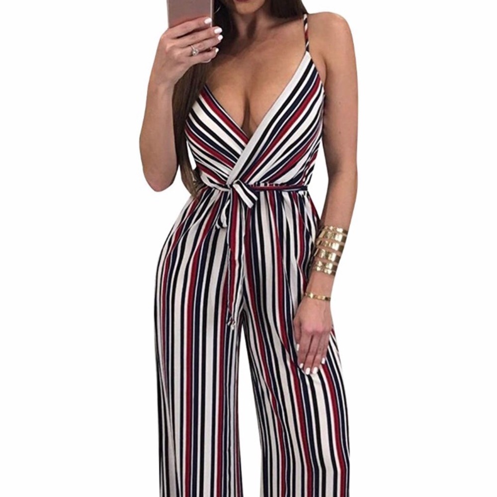 Striped Jumpsuit